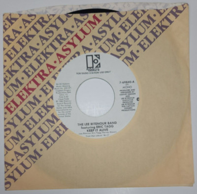 The Lee Ritenour Band w/ Eric Tagg   Keep It Alive- 45 Record (1982) NM! PROMO