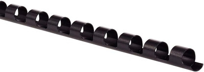 Binding Spines/Spirals/Coils, 1/2'' Diameter, 90 Sheet Capacity, CombBind, Black,