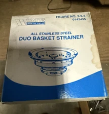 Duo Basket Strainer Stainless Steel, 3 1/2” To 4” Opening 0142455