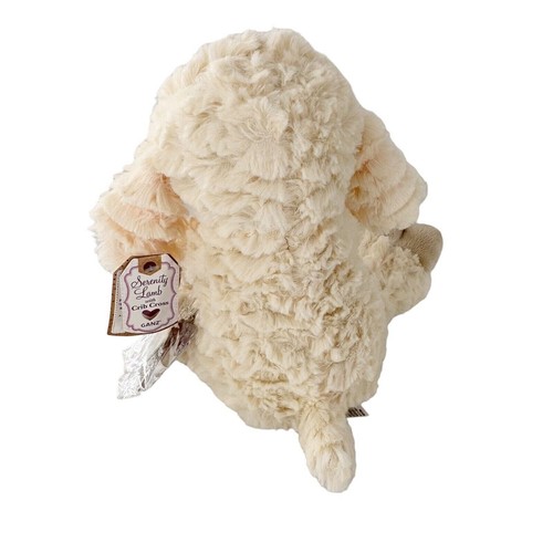 Ganz Serenity Lamb Plush Crib Cross & Prayer Tag 11" Cream & Pink Easter Baptism - Picture 8 of 11