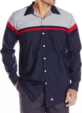 Red Kap Work Shirt Performance Technician Long Sleeve Uniform XXL Long NEW