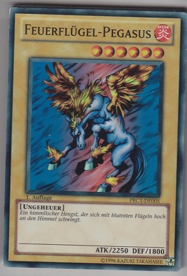 YU-GI-OH Feuerflügel Pegasus Super Rare PRC1-DE005