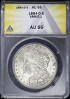 1884-O $1 Morgan Silver Dollar ANACS AU 55 | VAM-5.1