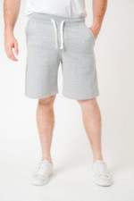 Mens Fleece Shorts Jersey Plain Elasticated Gym Sweat Plus Jogger Jogging S-5XL