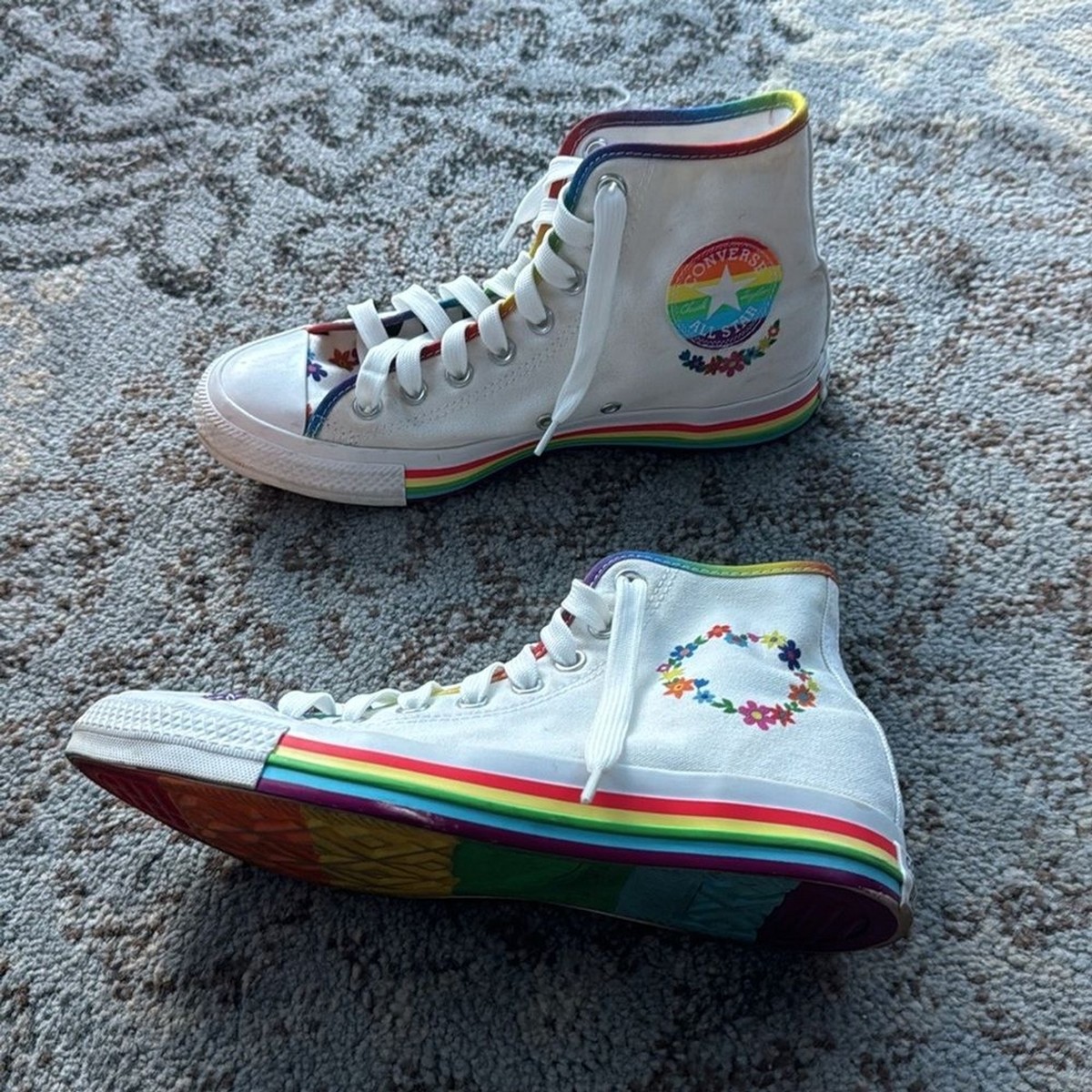 Converse Limited Edition Pride High Top Chuck Taylor White