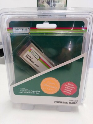 Digitus eSata II Express Card Slim Expresscard / 34 eSata Port 3.0 Gbps