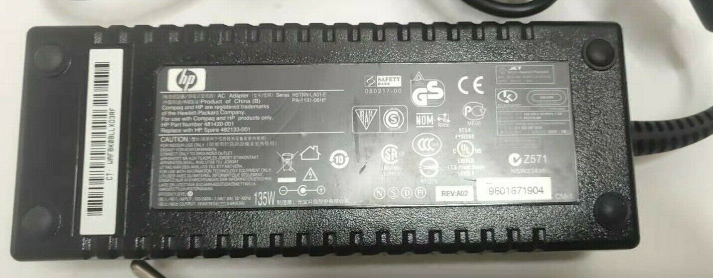 XITAIAN 19.5V 6.15A 120W Adapter Netzteil Ladegerät Ersatz für HP HDX X18t-1000 X18T-1100 X18T-1200 645156-001 HSTNN-DA25 PA-1121-52HH