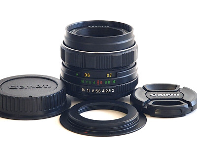 Helios-44M-4 58mm F/2.0 USSR Lens For Canon EF EOS !!! s/n: 89420307