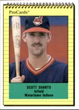 1991 Watertown Indians ProCards 3377 Scott Sharts Simi Valley California CA Card