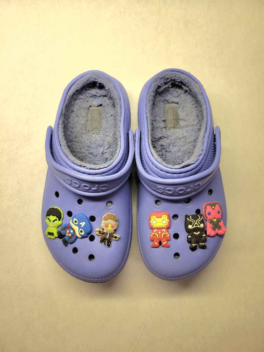 CROCS Lavender Terry Classic Clog with Cartoon Eyes DLR/WDW - Crocs Mickey Classic Lavender Clog (Adult  main image 3