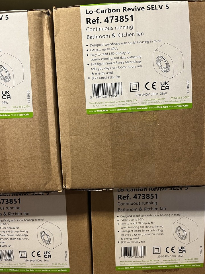 Vent axia low carbon revive selv 5 Ref.473851 Continuous Run Kit