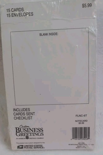 15 USPS *Pansy* Blank Note Cards 1997 - Picture 3 of 6