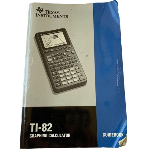 TI-82 Graphing Calculator Guidebook Book Manual | eBay