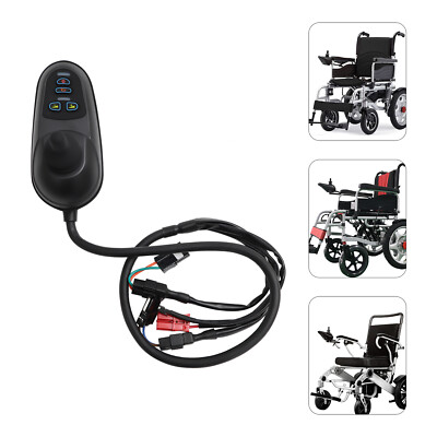 Waterproof Electric Power Wheelchair Controller Part LED 4 Keys Joystick 24V DC