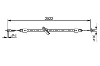 Handbremsseil Db/Vw P. Sprinter/Crafter 06-