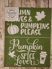 MDC DIY Adhesive Reusable Silkscreen Stencil 🍂 "Autumn Leaves"🍂 RETIRED 