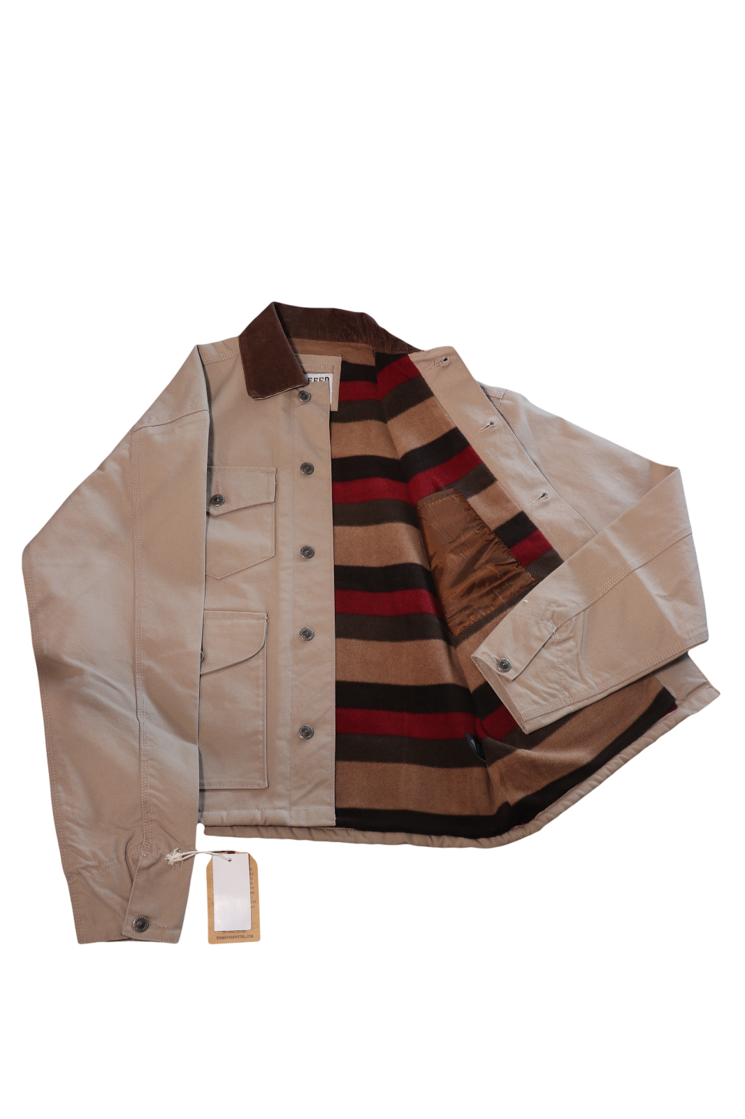 Schaefer Outfitter Men's Jacket Stone Blanket Lined Vintage Brush L/S