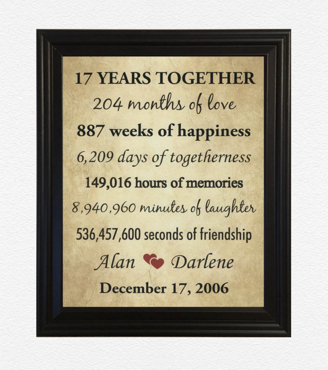 17 year anniversary online gift