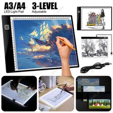 A3/A4 LED Drawing Copy Board Tracing Light Box Ultra-thin Pad Diamond Painting