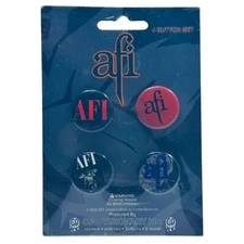 AFI A Fire Inside 4 Button Set C&D Visionary Cinder Block 2003 Vintage NOS