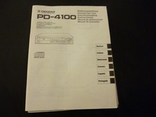 Manuale di istruzioni originale Pioneer PD-4100