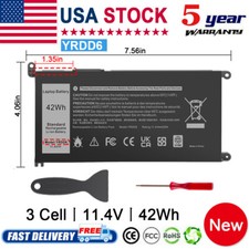 YRDD6 Battery For Dell Inspiron 3493 3582 3583 3593 3793 Latitude 3310 VM732