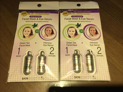 Face Mask Anti-Aging Serum Face Mask Lot 2! Home Facial Spa
