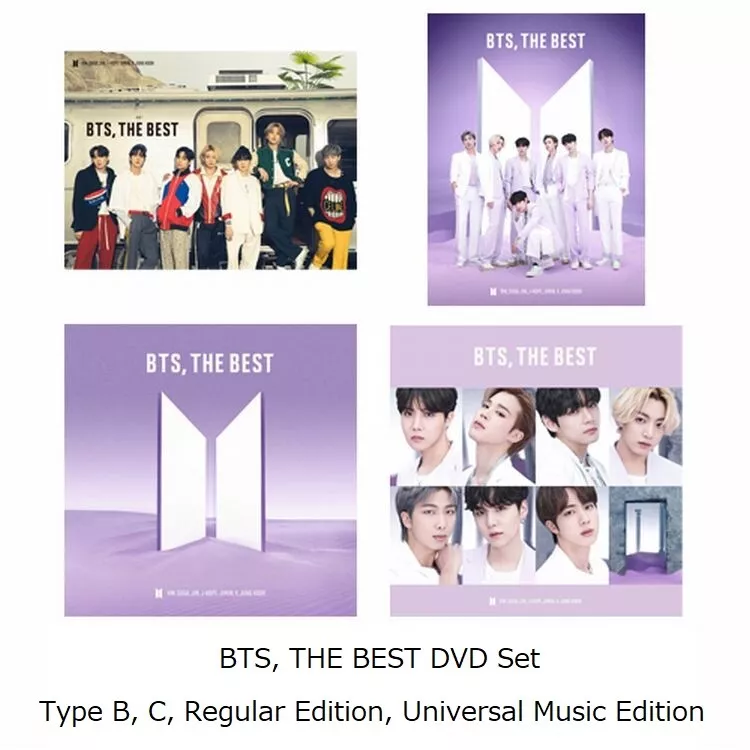 BTS Japan Best Album [BTS, THE BEST] DVD Set 4Type album + Clear file Set