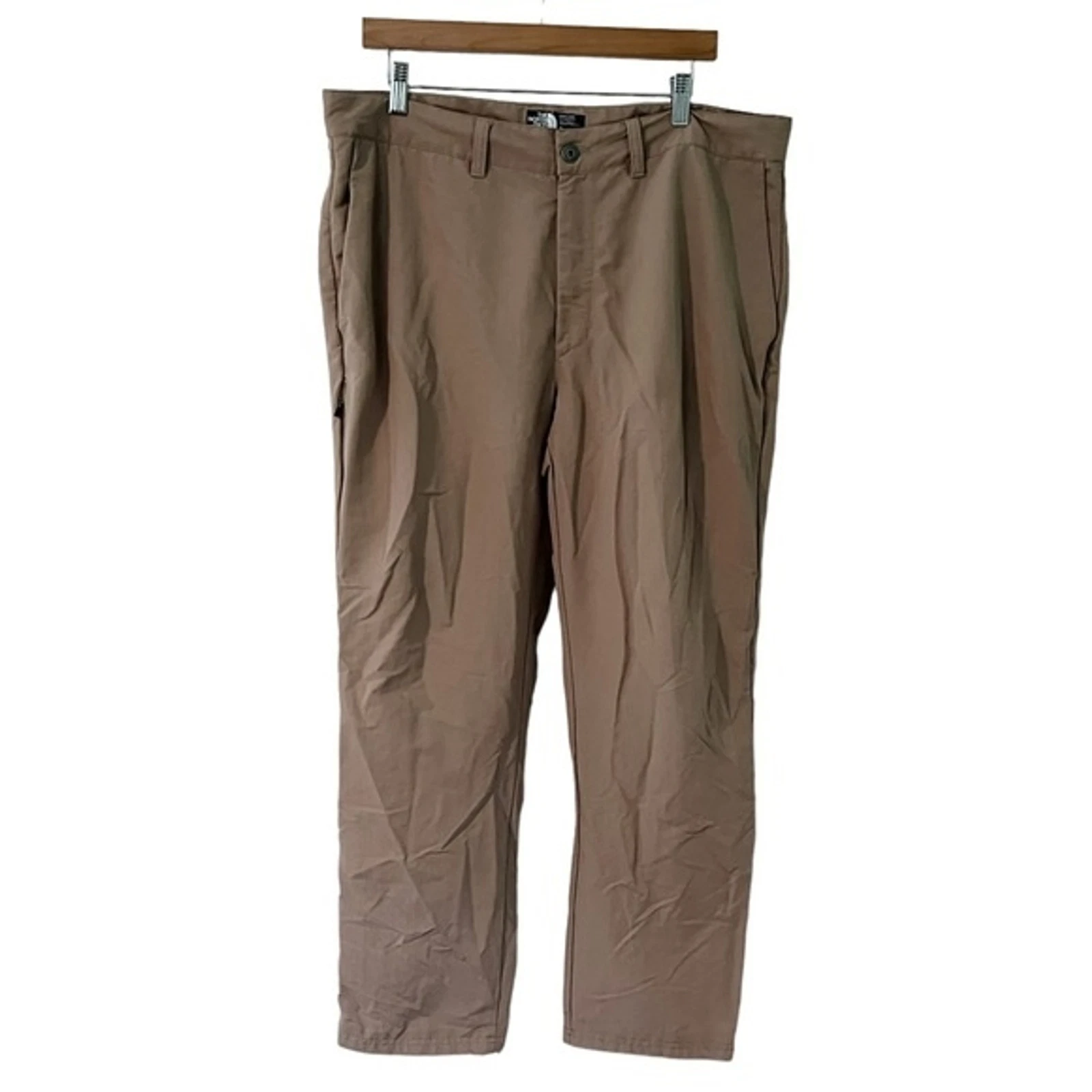 The North Face Men's Tan Straight Leg Side Zip Pants 38