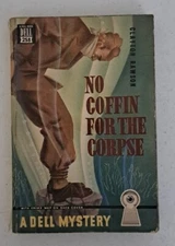 VINTAGE Dell Mystery #258, 1942 Coffin For The Corpse by Clayton Rawson  item328