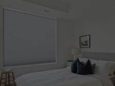 Custom Size Cordless Cellular Shade Honeycomb Blinds Blackout White 1.5 in thick