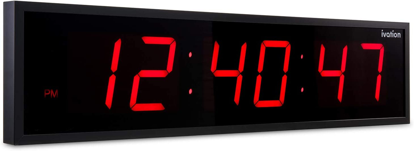 Ivation Huge Large Big Oversized Digital LED Clock - Shelf or Wall Mount