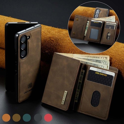 Custodia cellulare triplo portafoglio con supporto per Samsung Galaxy S24 Ultra 23+ 22 21 - Foto 8 di 74