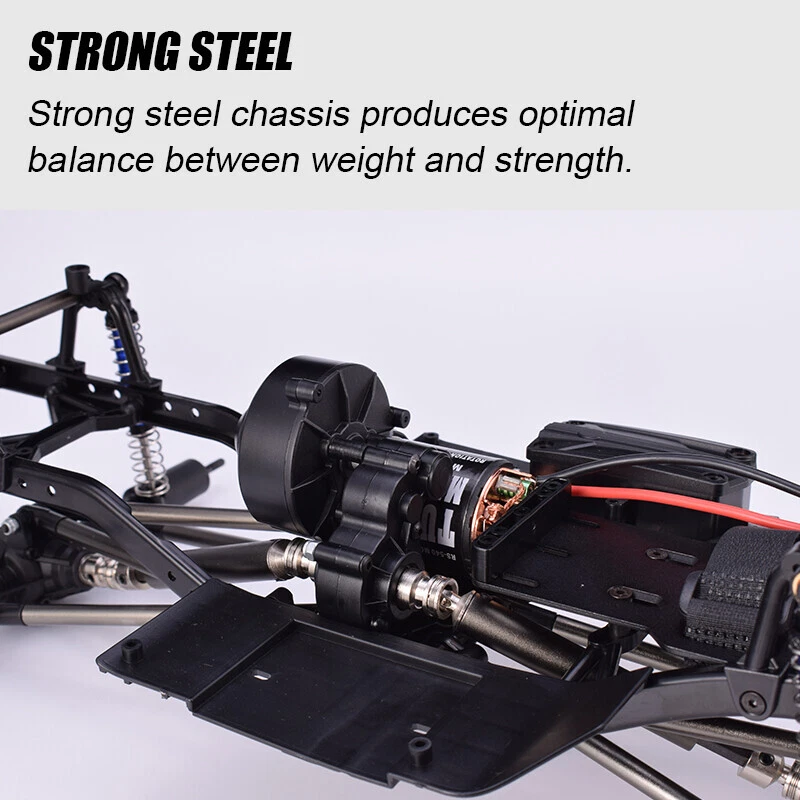 Chassis Frame Radstand montiert für 1/10 SCX10II 90046 RC Crawler DIY Base Set - Bild 4 von 4