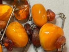 Vintage Baltic Amber Necklace 93g Huge Chunk Egg Yolk Landscape Honey Artist