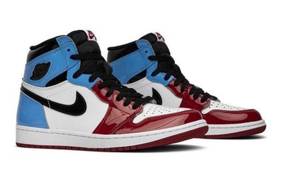 New Nike Air Jordan 1 Retro High OG Fearless 2019 White/Black/UNC Blue/Red 11.5M
