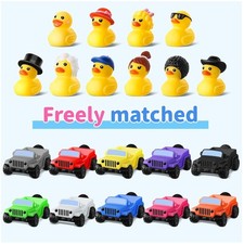Jeep Rubber Duck Set, 20 Pcs, 10 Ducks 2.8 Inch