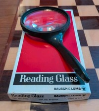 RaRe VinTagE BAUSCH LOMB BlacK Art Deco MAGNIFYING GLASS