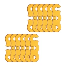 Tent Rope Tensioners, 12 Pcs Guyline Rope Adjusters Tent Rope,Gold