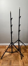 2 Manfrotto 368B Basic Black Light Stand - 11' 3.3m