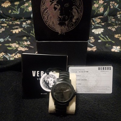 Versus By Versace Byzantium Women's Black Watch SGP050013, Brand New, NWT