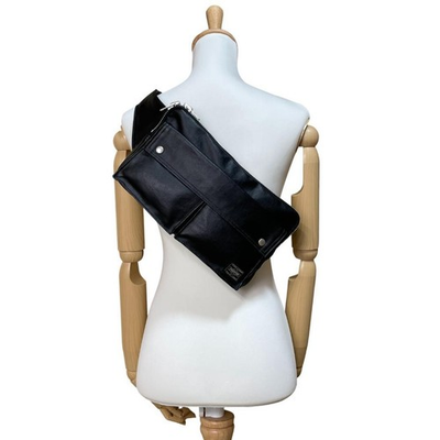 #ad #ad Porter Freestyle Leather Shoulder Bag In Black $117.45