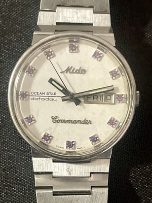 MIDO COMMANDER OCEAN STAR DATODAY AUTOMATIC SWISS MADE WATCH 