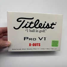 Titleist Pro V1 X-OUTS Golf Balls White 12 Pack - New in Box Wear on packaging