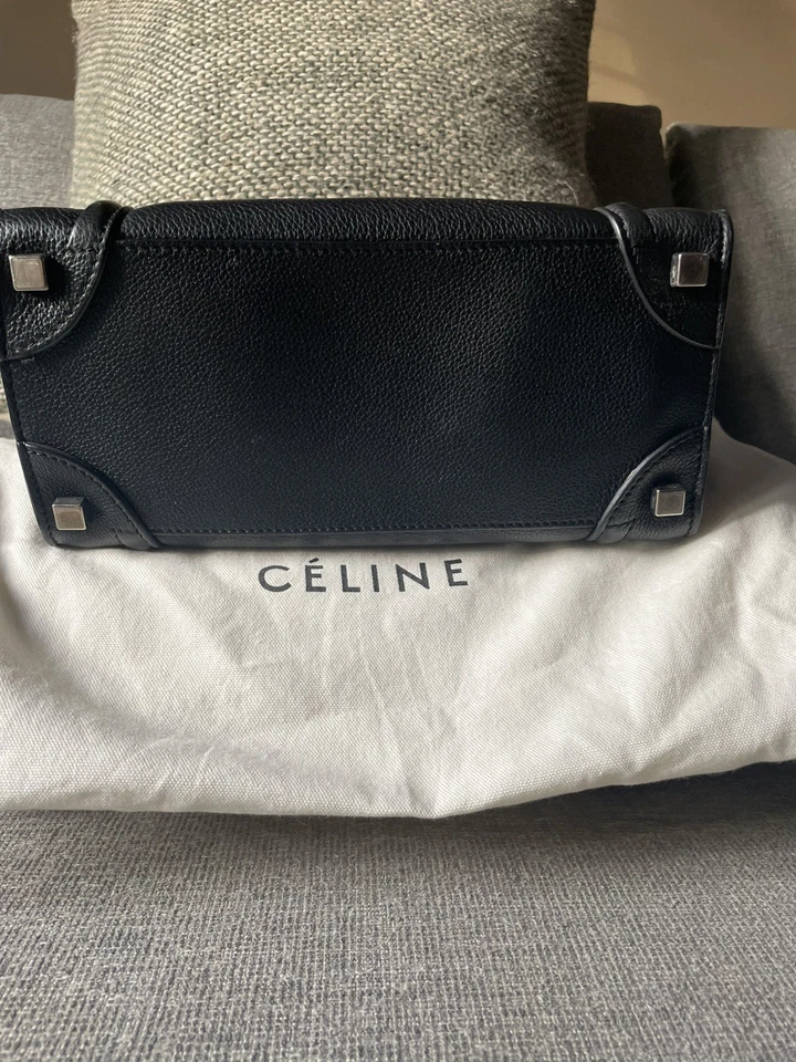 Authentic Celine Micro Luggage Tote - Image 3 of 4