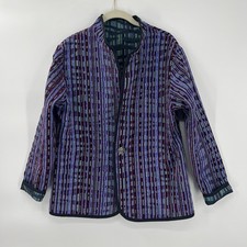 Trimdin Artisan Reversible Jacket Brocade Tapestry Sz M Made in USA Art to Wear