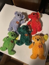 Rare FAO SCHWARZ Jelly Belly Sour Mix Bear Plush 8"