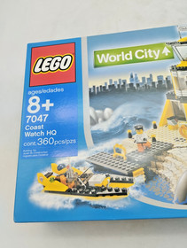 LEGO 7047 Coast Watch HQ MISB New Sealed World City Coast Guard Vintage Town