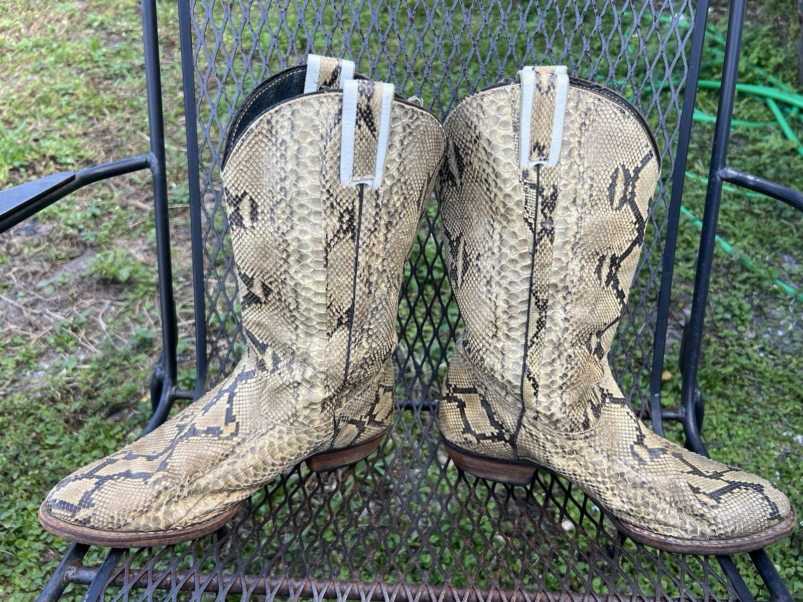 Full Natural Brown Genuine Snakeskin Python Men C… - image 4