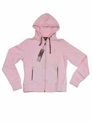 Merc London Damen Kapuzenjacke Tarta Rosa Pink Tartanmuster Sweatjacke 5009